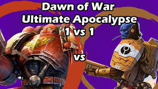 Dawn of War Ultimate Apocalypse: 1 vs 1 Tau Empire (Catgirl) vs Space Marines (Demi)