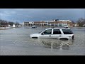 Cars stranded in high water after severe weather in southern Indiana