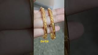 1gm gold / Gold replica Bangles @550/- free shipping. To order WhatsApp 8309009675...