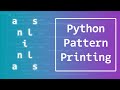 Python Pattern Programs |  Printing String in X Shape
