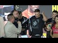 oleksandr usyk vs. thabiso mchunu weigh in face off Усик Мчуну Взвешивание Дуэль Взглядов