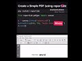 Create a simple PDF using python code #coding #python #programminglanguage #pythoncode #computer