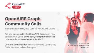 23rd OpenAIRE Graph Community Call