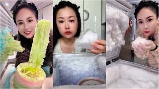 FREEZER FROST EATING / FREEZER FROST ICE EATING ASMR / ICE EATING ASMR