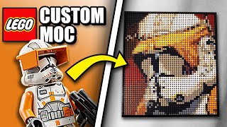 I Designed and Built a CUSTOM LEGO Commander Cody Art Set