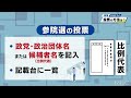 参院選ポイントメモ　投票の方法は？