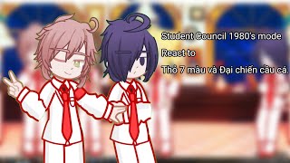 Student council 1980 react to Thỏ 7 màu và đại chiến cầu cá#gacha#react#yanderesimulator