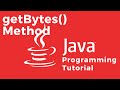 How to encode a given String into a sequence or Array of bytes using the getBytes() method