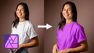 Affinity Photo 白い服を別の色に変える