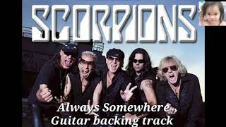 Scorpions ALWAYS SOMEWHERE guitar backing track with vocals