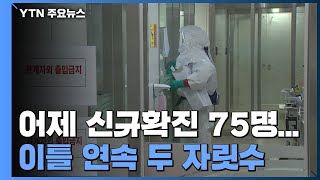 어제 신규확진 75명...국내발생 46명, 해외유입 29명 / YTN