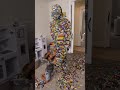 Smashing a 34,000 Brick Statue