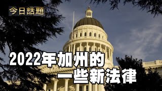 2022年加州的一些新法律 | 今日話題 01032022