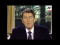 president ronald reagan addresses nation after the space shuttle challenger expodes