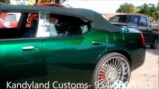 AceWhips.NET- KANDYLAND Customs- Willie's Candy Organic Green Dodge Charger Vert on 26\