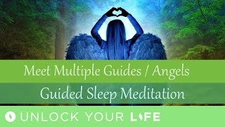 Sleep Meditation Meet Your Spirit Guides / Angels for Guidance on Work, Love, Abundance