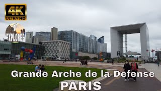 EXPLORING PARIS La Défense Skycrapers》 Grande Arche de la Defense 2020【4K】