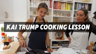 Kai Trump Takes a Cooking Lesson😂 Success or Fail? 😂