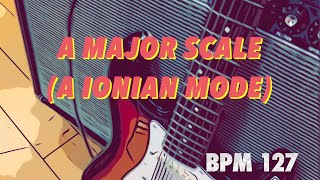 A IONIAN (A MAJOR SCALE)  BACKING JAM TRACK