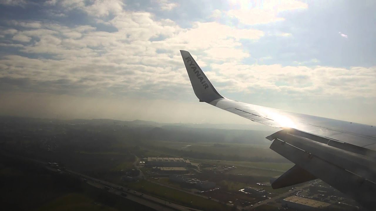 Ryanair B737-800 Landing At Brussels South Charleroi Airport - YouTube