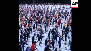 SYND 8-3-71 SWEDEN HOLDS THE VASALOPPET SKI MARATHON FOR THOUSANDS OF SKIIERS