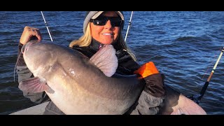 Catching Trophy Blue Catfish on Lake Tawakoni with Teri Littlejohn