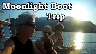 Living in Turkey, Moonlight Boot Trip With Mehmet-Elif Özalp (Dalyan - Köycegiz Lake)