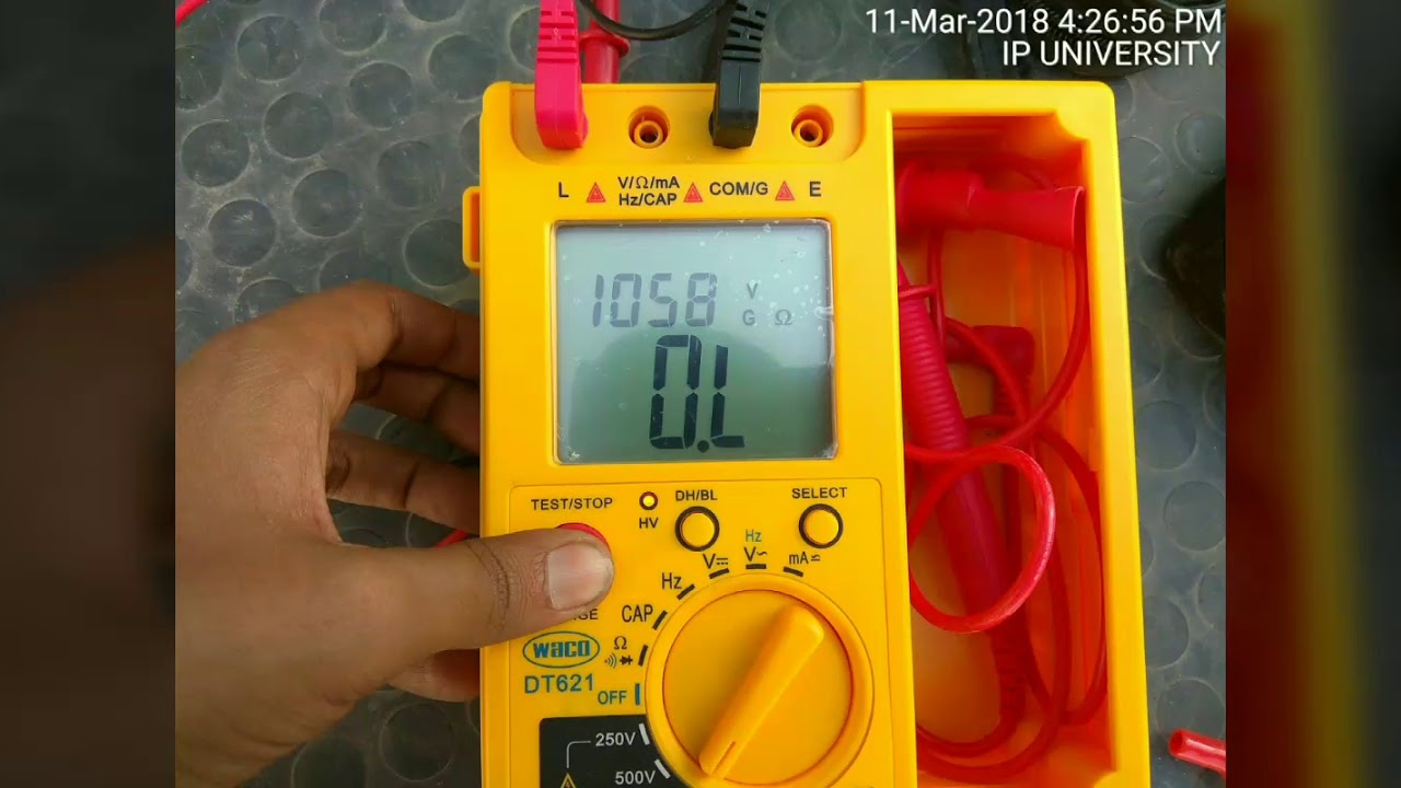 Simple MEGGER Test For 4 Core Cable To Locate Insulation Fault - YouTube