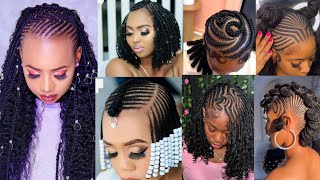 80 Trending \u0026 Elegant Braids Hairstyles For Black Women | Stylishly Cornrow Hairstyles Ideas 2025