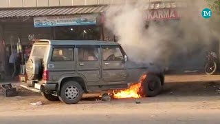 Vehicle catches fire in Dudhnoi, no casualties reported