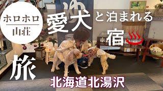 【ホロホロ山荘】愛犬と一緒に泊まれるコスパ良しの宿！北海道北湯沢温泉郷