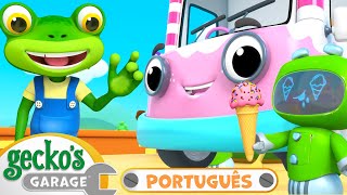 Gecko Traz a Praia para a Garagem! | Melhores Episódios do Gecko! | Desenhos Animados em Português