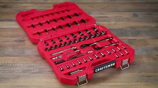 CRAFTSMAN 81-Piece SAE and Metric Gunmetal Chrome Mechanic's Tool Set