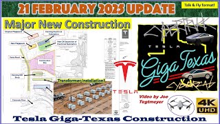 2nd Megapack Rises, New Campus Grade Work, Production Lull. 21 Feb 2025 Giga Texas Update (08:35AM)