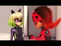 Scarabella and Kitty Noire's first battle as a duo | Miraculous Transmission Clip