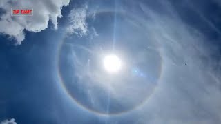 Bengaluru witness rare Sun's halo, 22-degree ring forms around Sun, the thaat