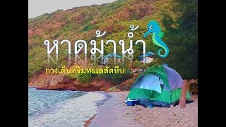 หาดม้าน้ำ กางเต็นท์ แคมป์ปิ้งริมทะเล สัตหีบ ชลบุรี