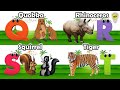 Alphabet Animals – Learn the Alphabets, Animal Names & Animal Sounds | ABC Songs for Kids #chuchutv