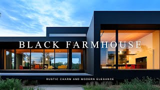 Bold Elegance in Farmhouse Design: Black Modern Style Architecture to Fall in Love