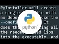 py2exe - generate single executable file