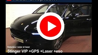 Detecteur radar laser en un Porsche Cayenne e-hybrid