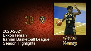 Corin Henry 2020-2021 Iranian Basketball League Season Highlights