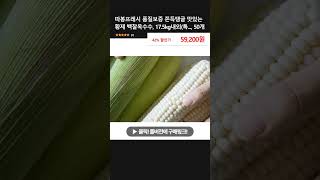 따봉프레시 품질보증 쫀득탱글 맛있는 황제 백찰옥수수, 17.5kg내외(특..., 50개