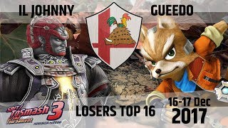 TGT 3 - Il Johnny (Ganondorf) vs Gueedo (Fox) - Losers Top 16