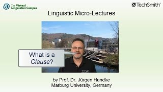 SYN_012 - Linguistic Micro-Lectures: Clauses