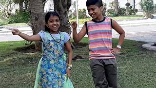Aarush & Joshna's casual dance clip for Yenga Annan song