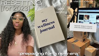 NEW YEAR RESET 2023: goal setting, vision board, decluttering, etc.
