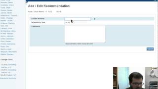 Making Course Recommendations in PowerTeacher