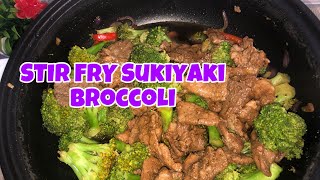 How to cook simple stir fry broccoli with sukiyaki! Panlasang Pinoy  #sukiyaki #broccoli