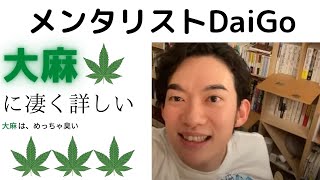 大麻の情報にも詳しいDaiGo　【メンタリストDaiGo切り抜き】